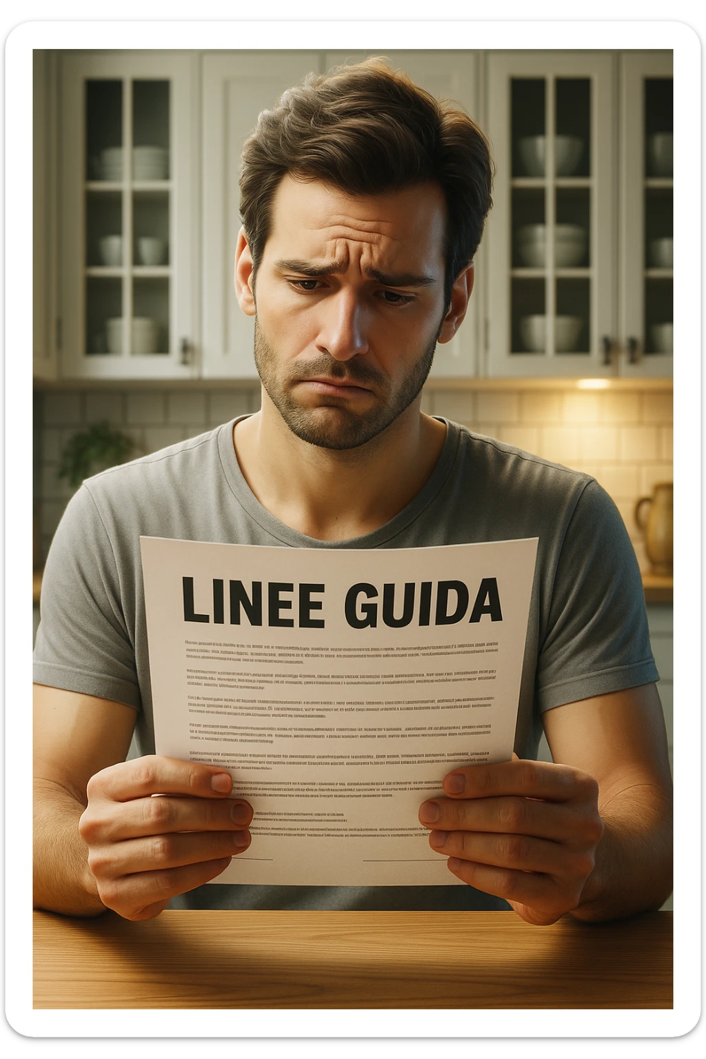 FALLA IDENTICA A QUESTA MA SUL FOGLIO SCRIVI "LINEE GUIDA" IN ITALIANO sticker