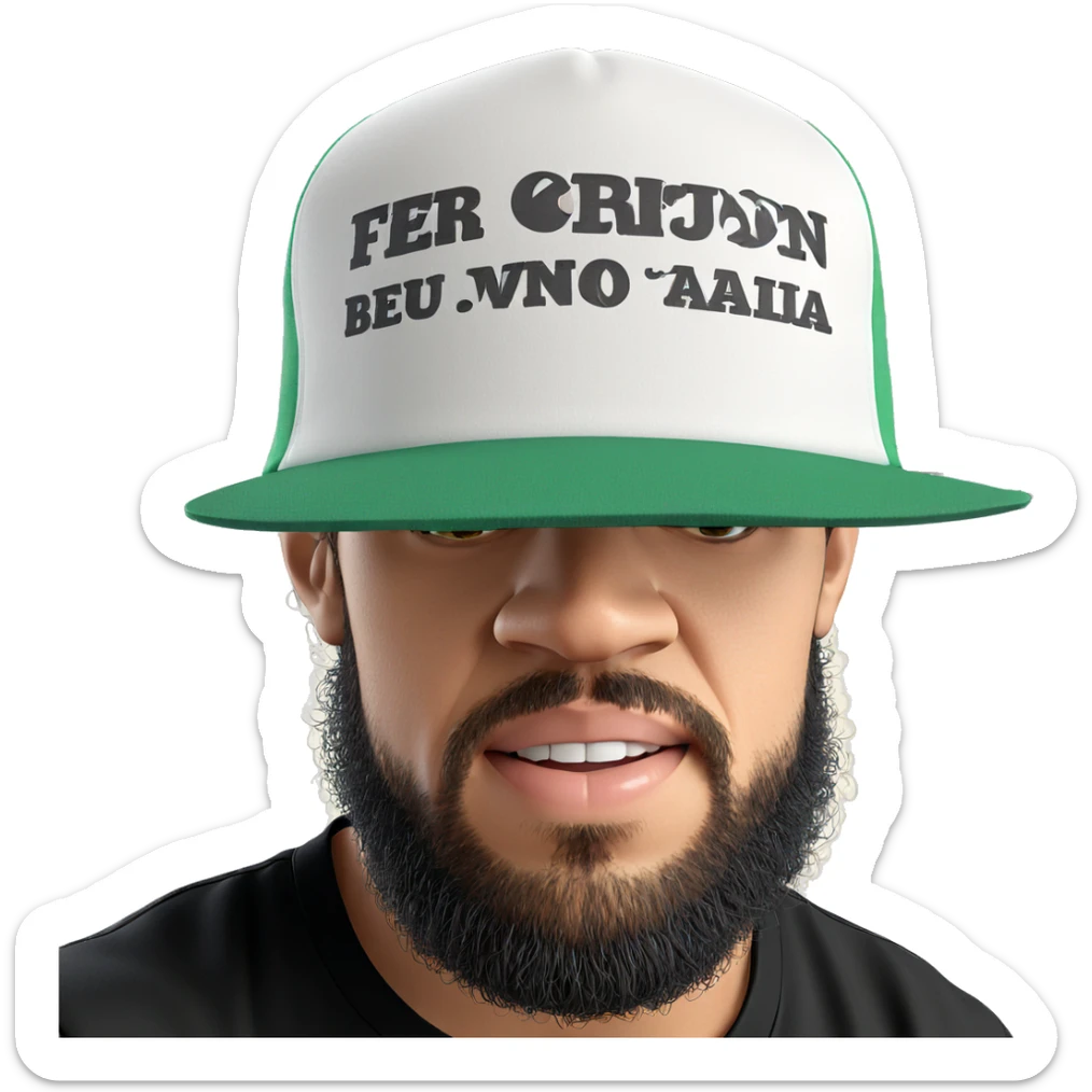 realistic male in black shirt sticker