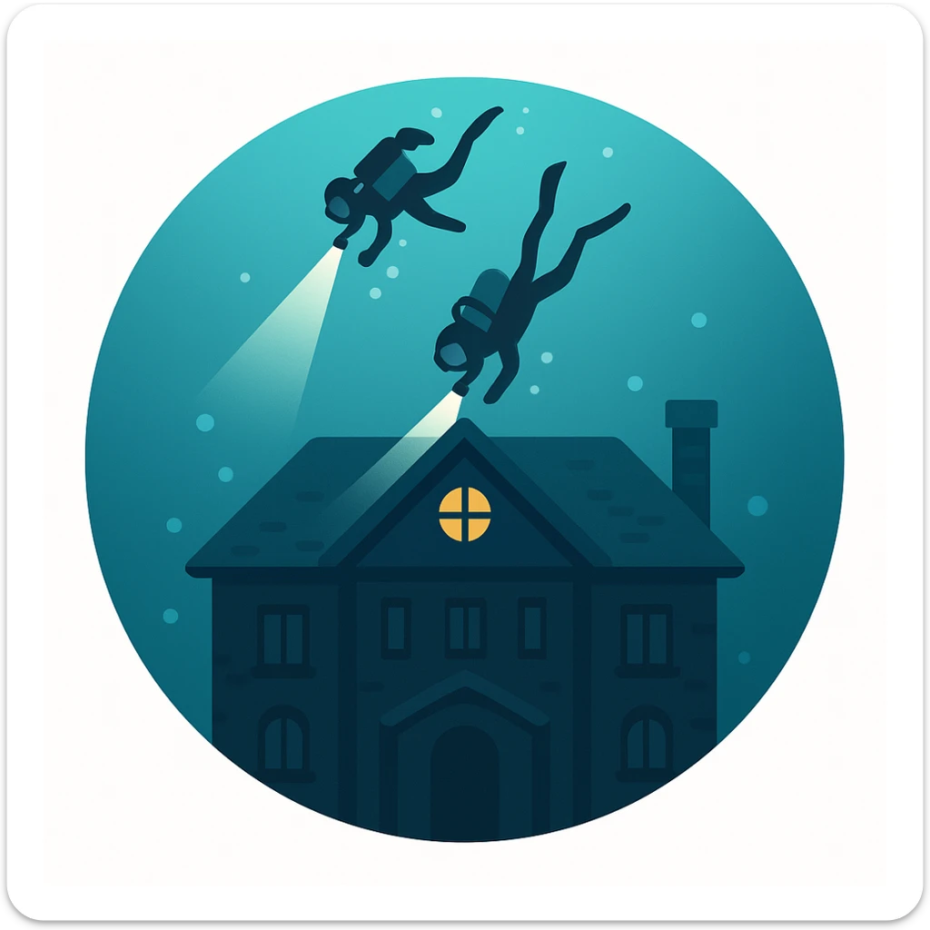 an emoji that symbolizes this movie the deep house sticker