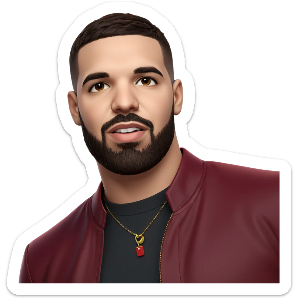 stylish boy in red jacket sticker