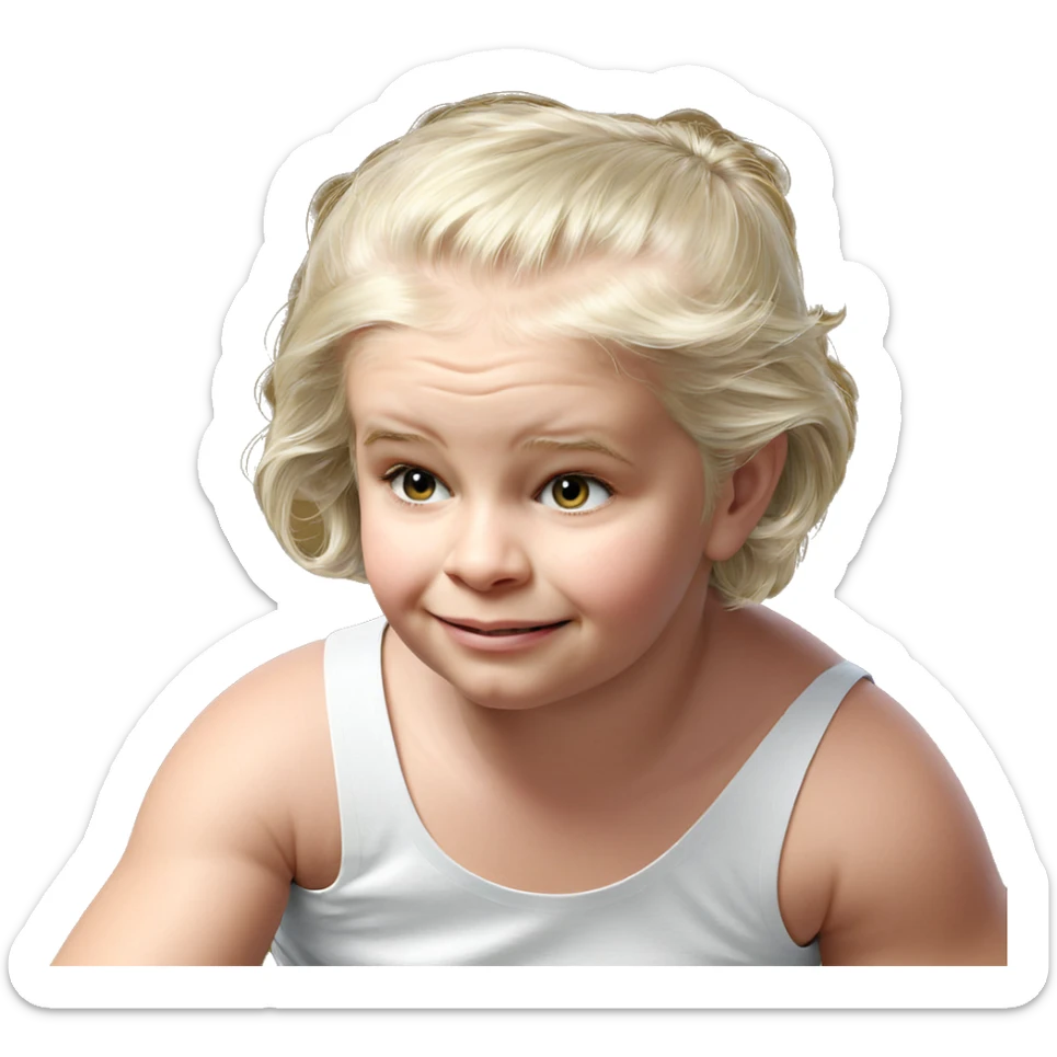 playful fine art parody sticker