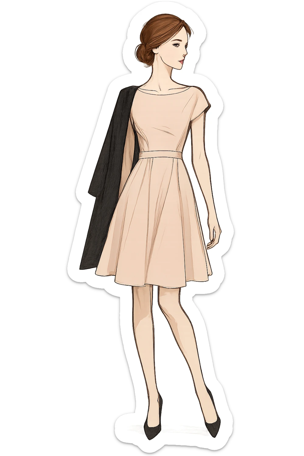 Donna con gambe snelle sticker