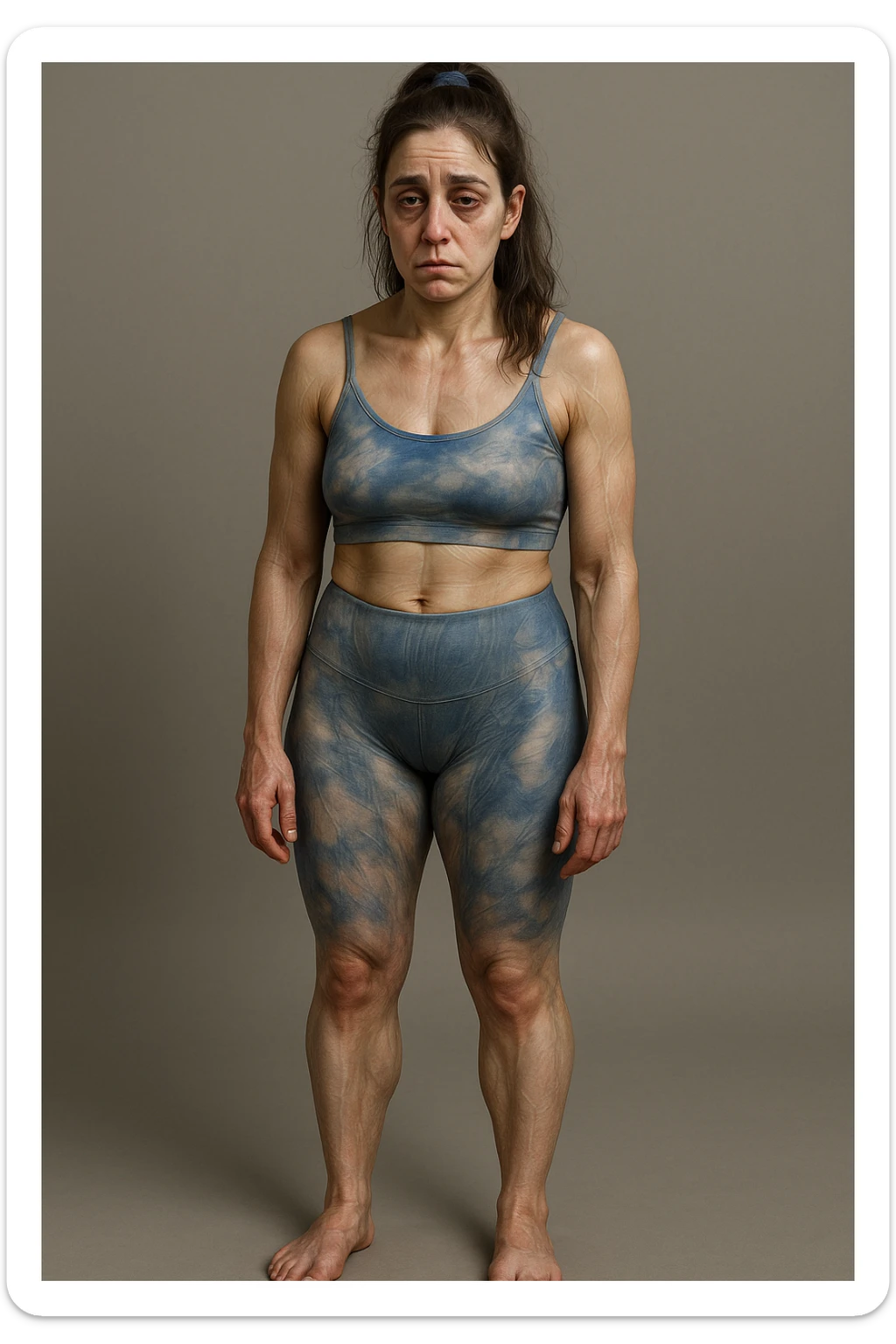 donna con insonnia frequenti in 3D realistica, donna stanca immagine anatomica sticker