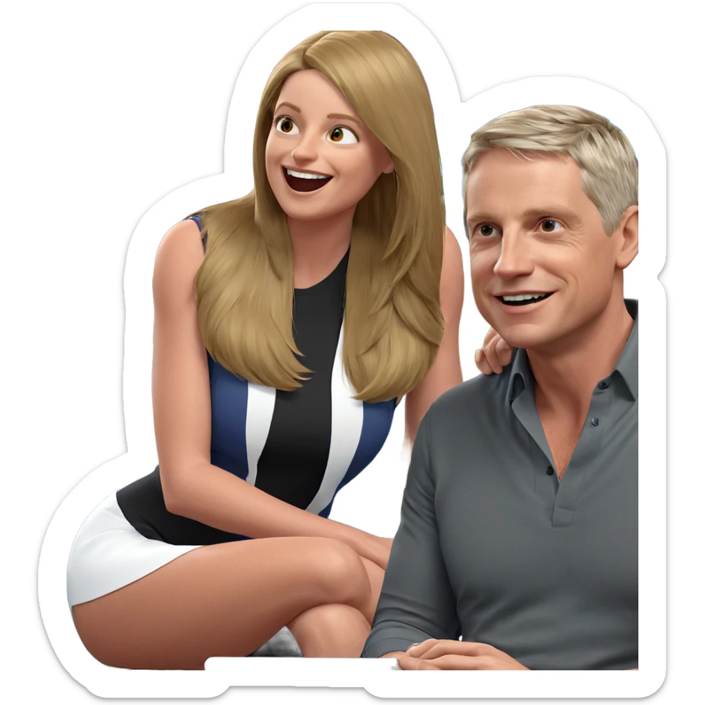 happy moments with friends sticker