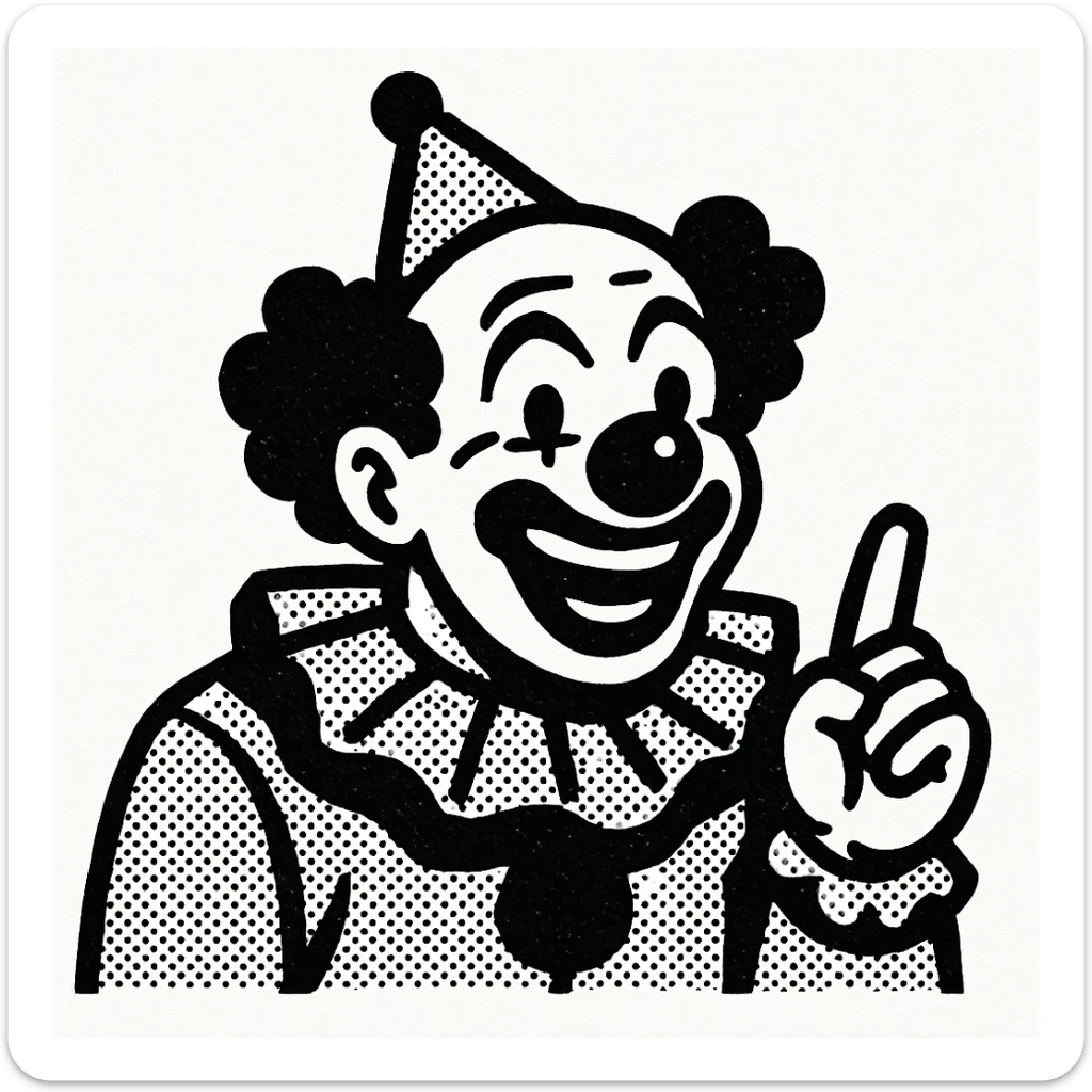 clown sticker