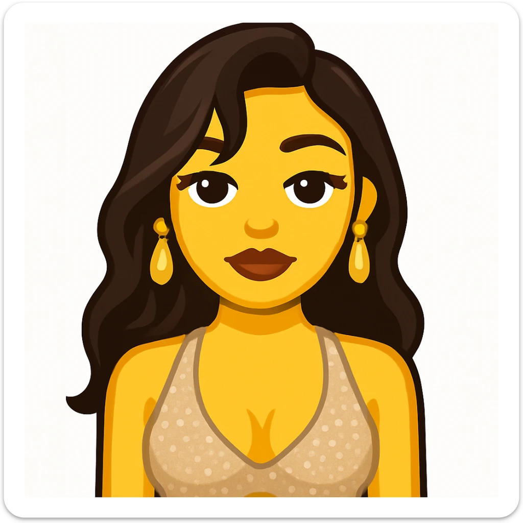 Convert this photo to an emoji style image closely resembling the original person, using the general model for editing. sticker
