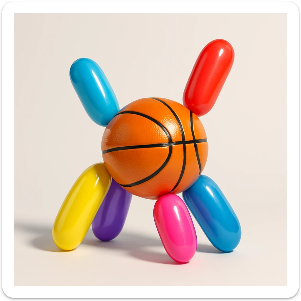 basket ball sticker