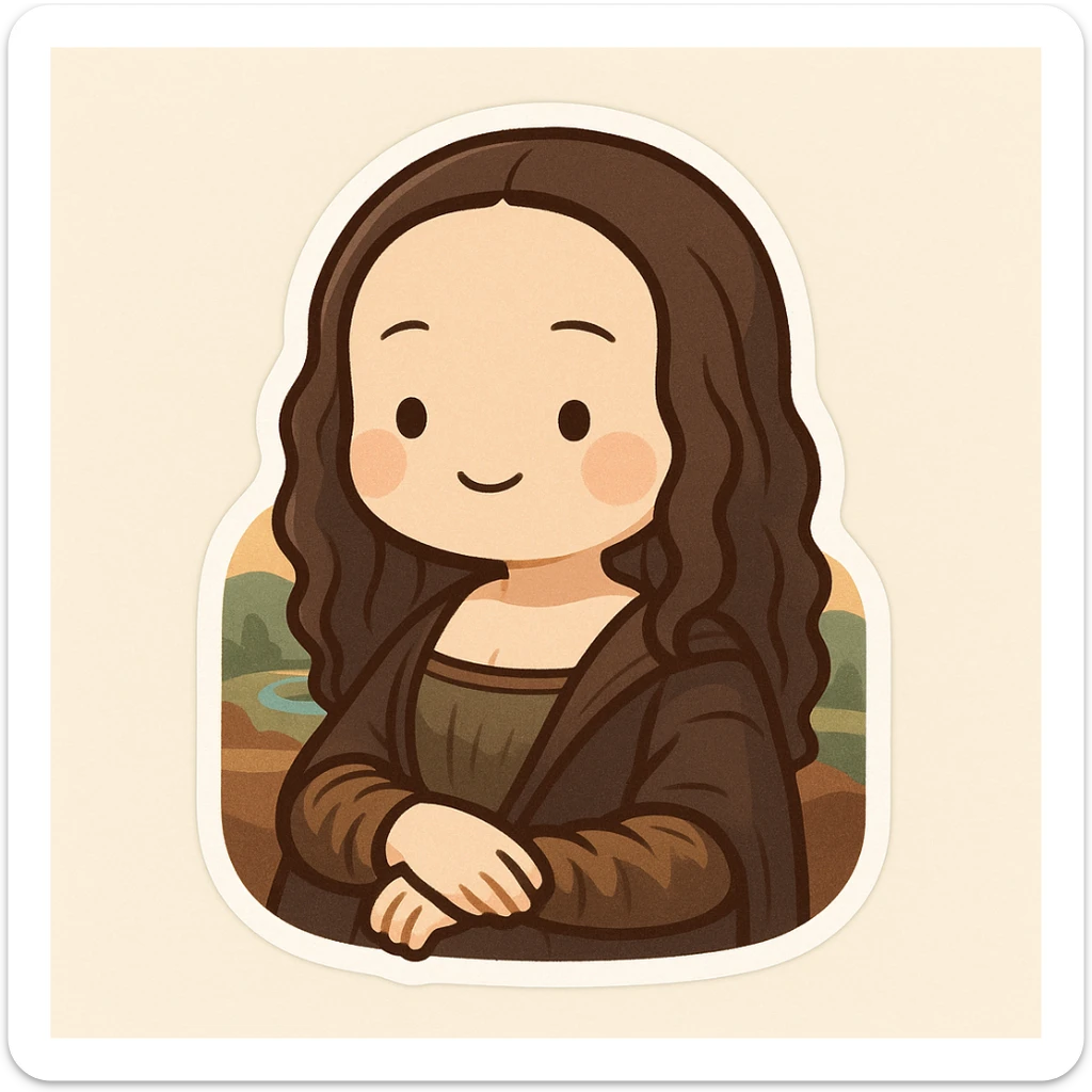 mona lisa sticker
