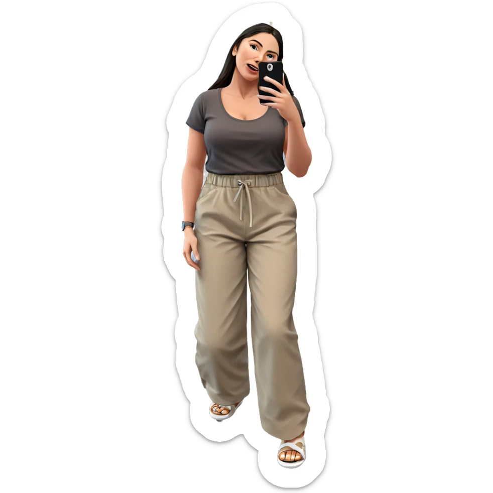 selfie of a girl indoors sticker