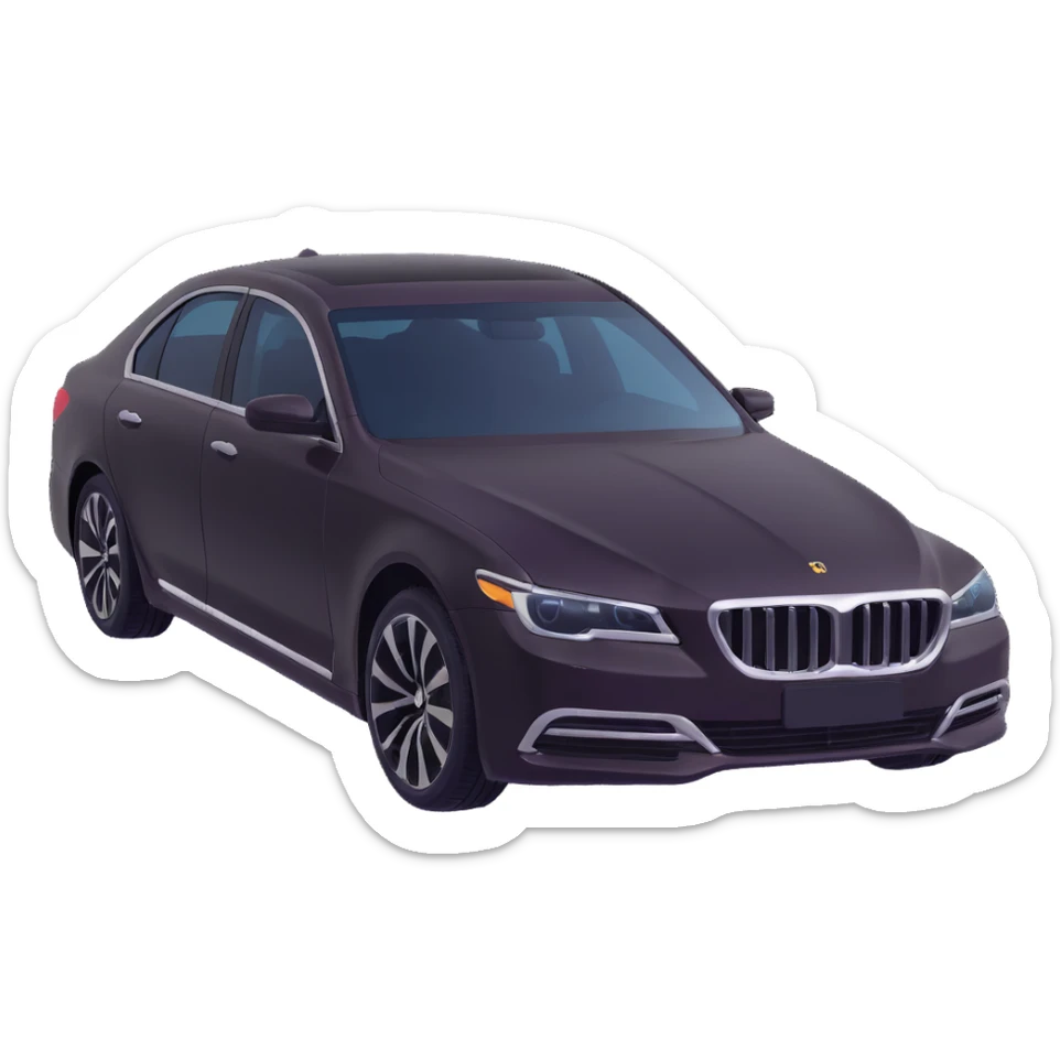 premium sedan with a transparent film partially covering the car, film in the process of being installed, elegant and sophisticated sticker