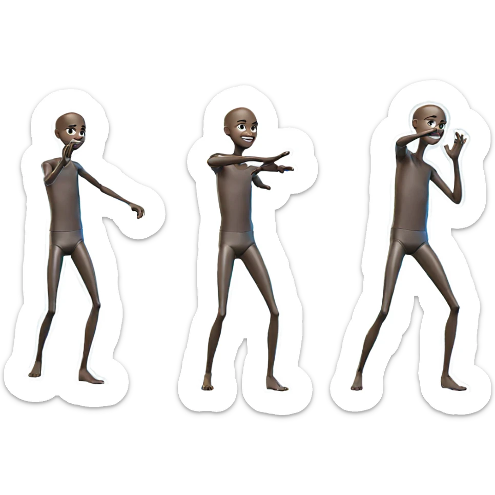 boy on white background sticker