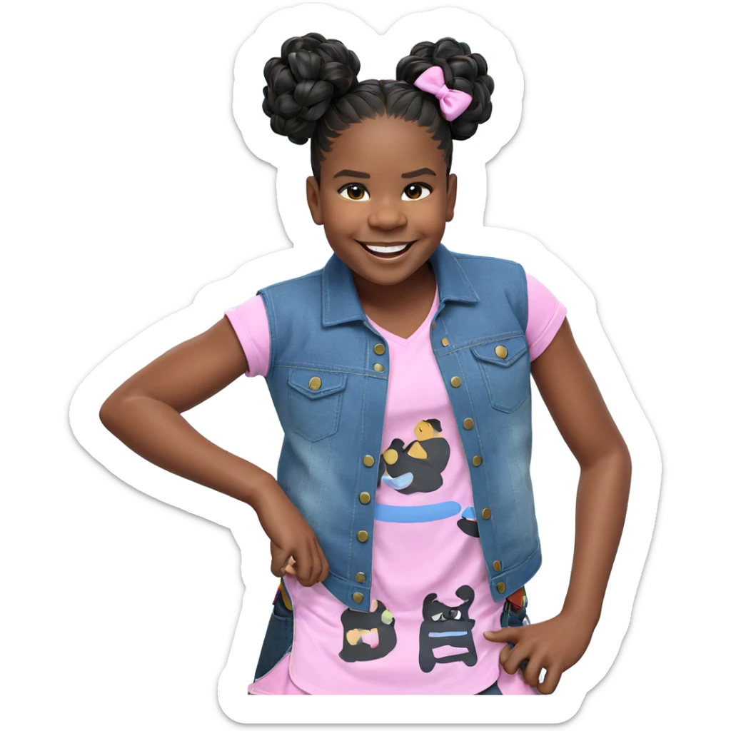 playful smiles in casual outfits sticker