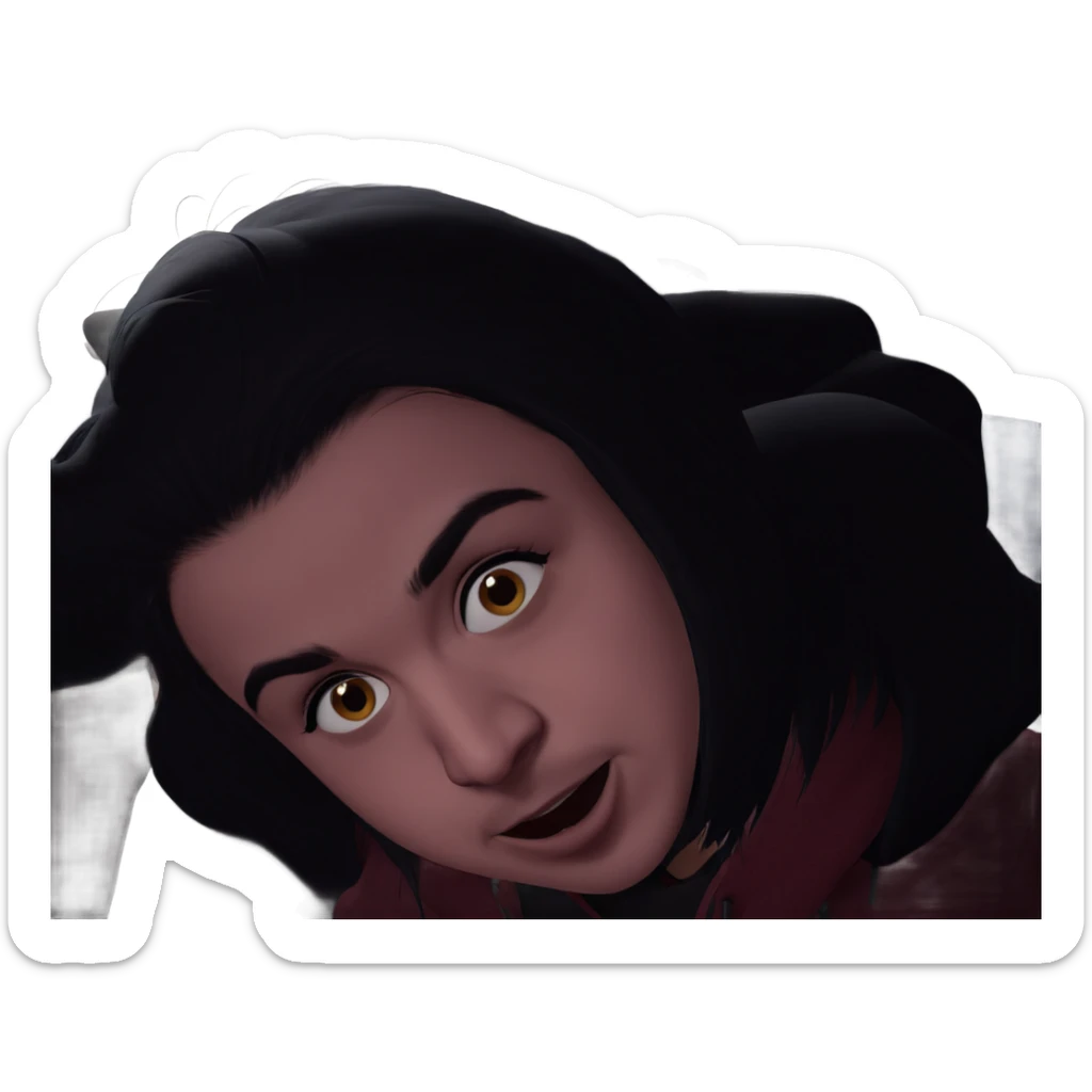 girl in solitude sticker