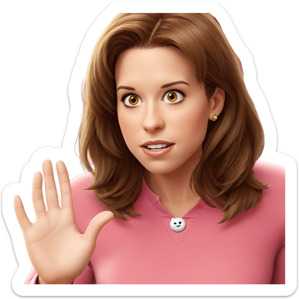 realistic portrait of girl sticker