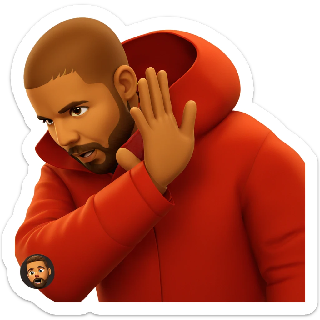 bearded boy in coat sticker