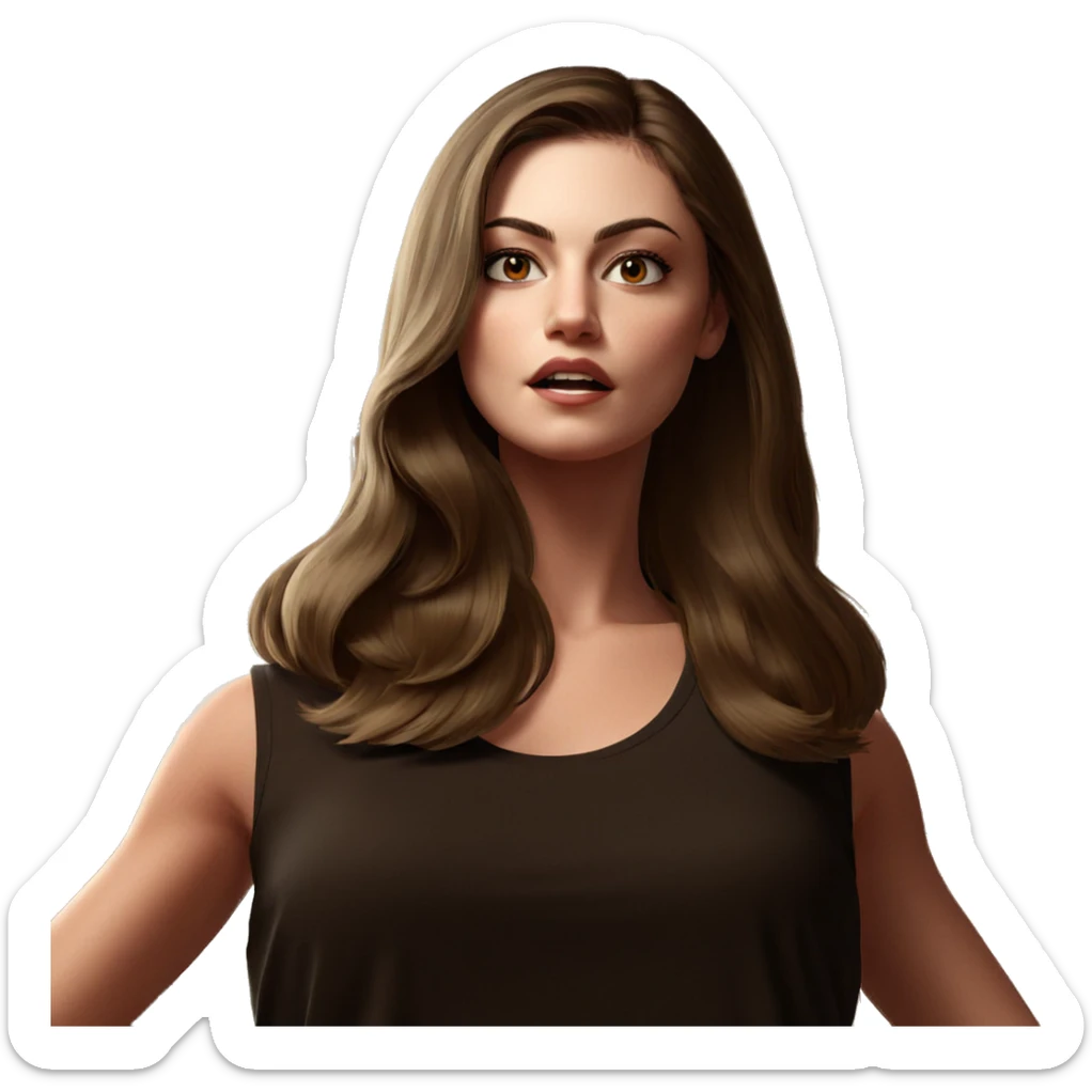 girl by the window sticker