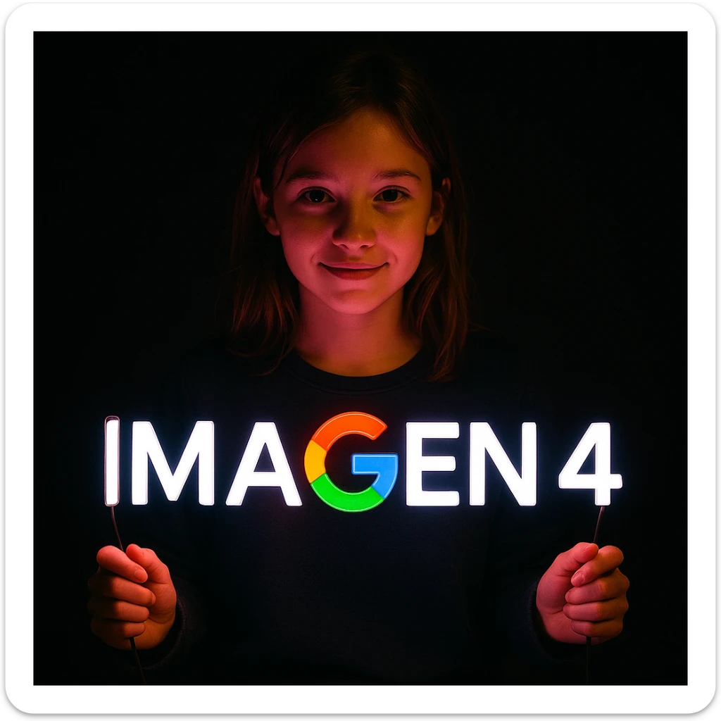 make a girl holding this sign, but sign in made of neon sticker