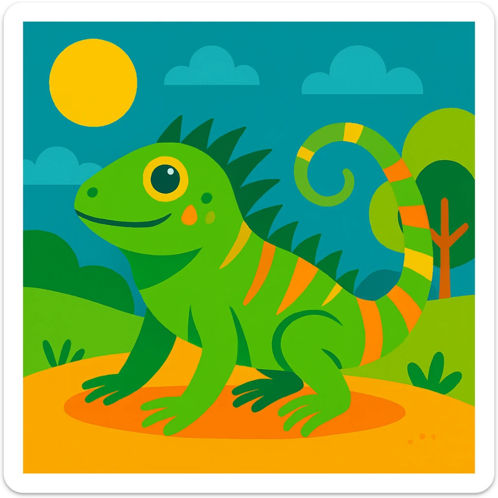 Iguana sticker