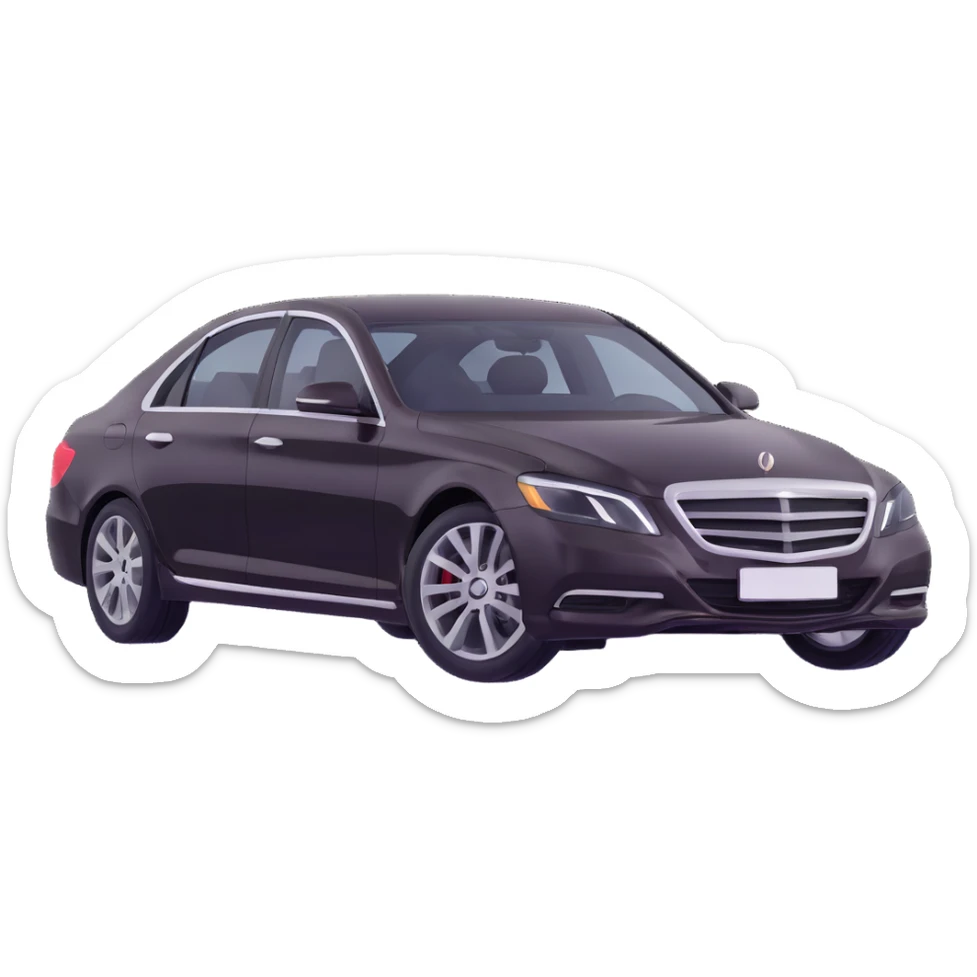 luxury sedan car sticker