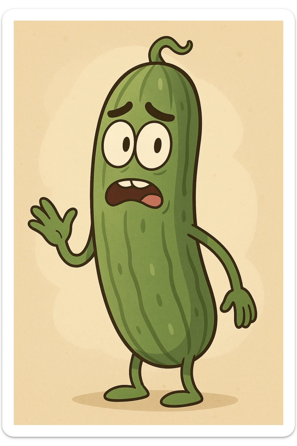 Cucumber sticker