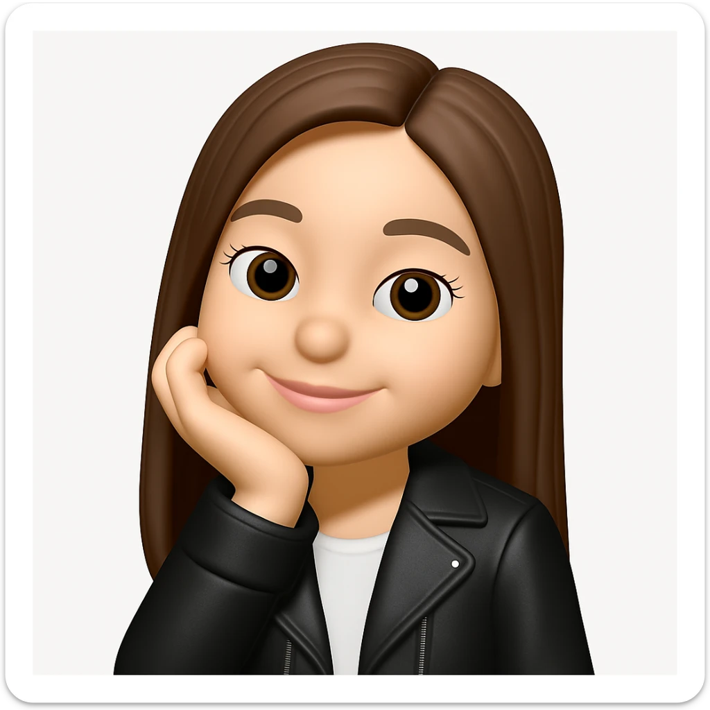 Convert this photo to a 3D emoji in Apple style, keeping the clothes as they are, no changes to clothing. The style should resemble Apple 3D emoji style with no alterations to clothing. sticker