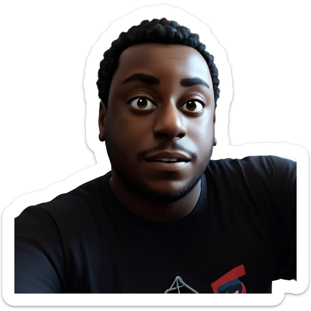 boy in casual shirt sticker