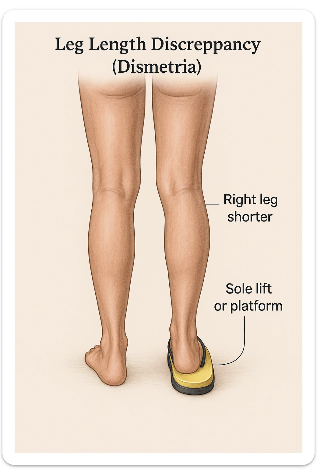 Dismetria versione anatomica sticker