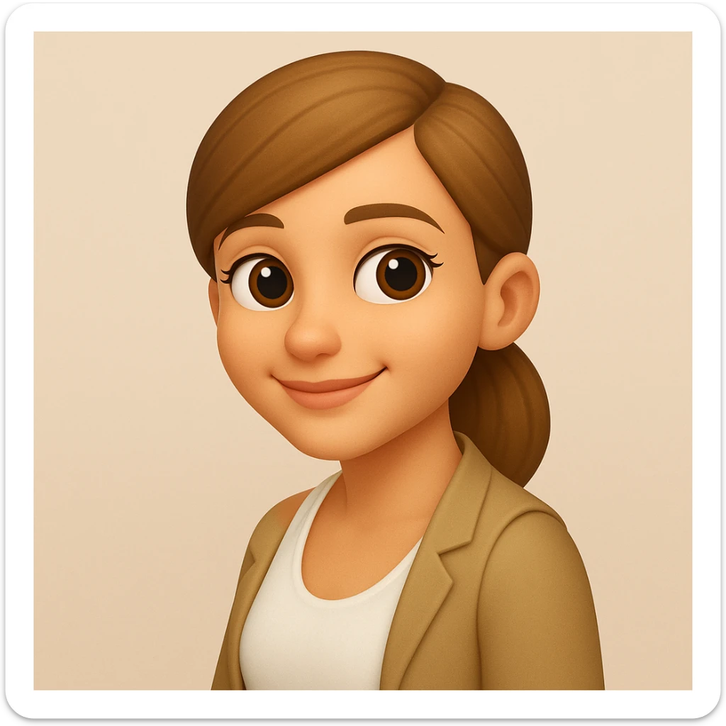 turn the second man in emoji style of the 1st image, match the facial features and match dressing style of the 2nd image, she is wearing white tank top lose, side pose sticker