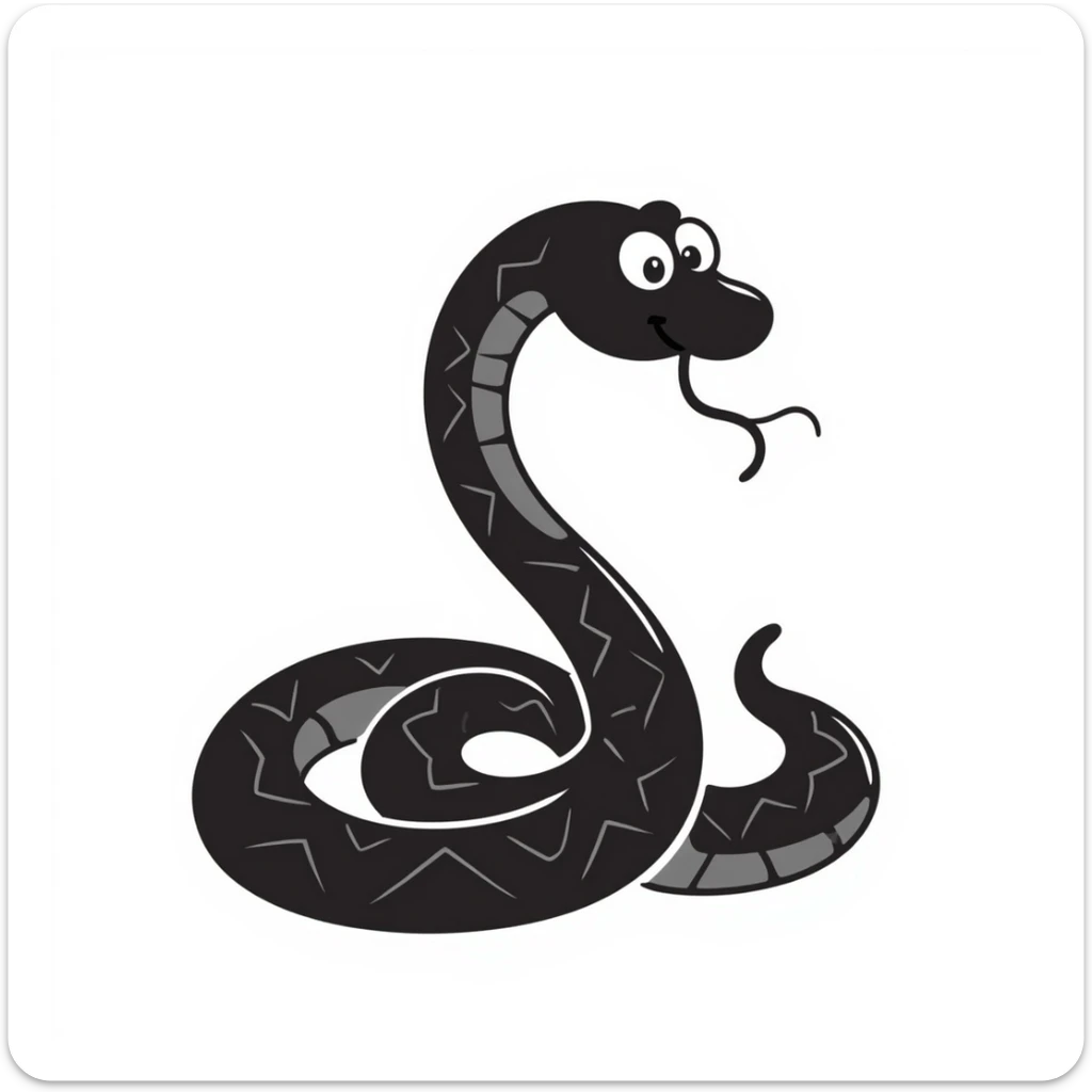 Snake sticker