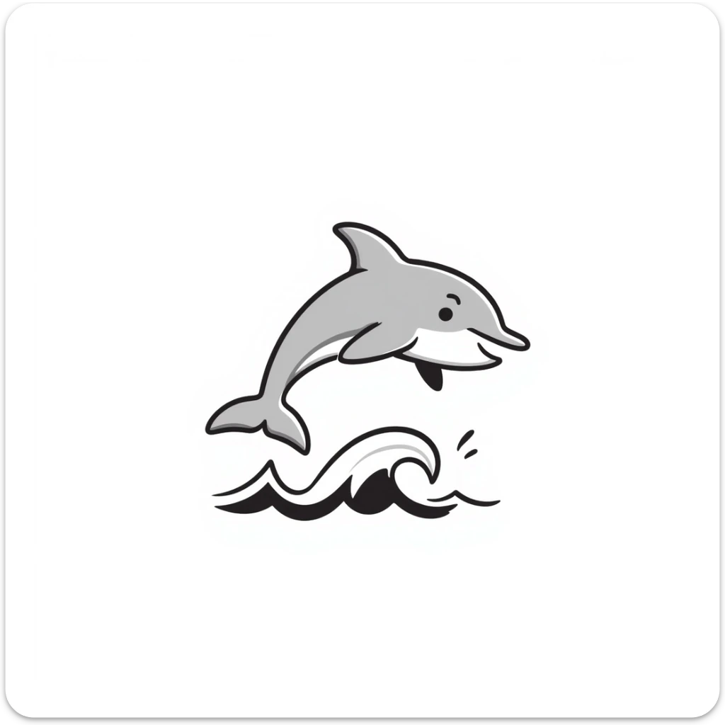 Dolphin sticker