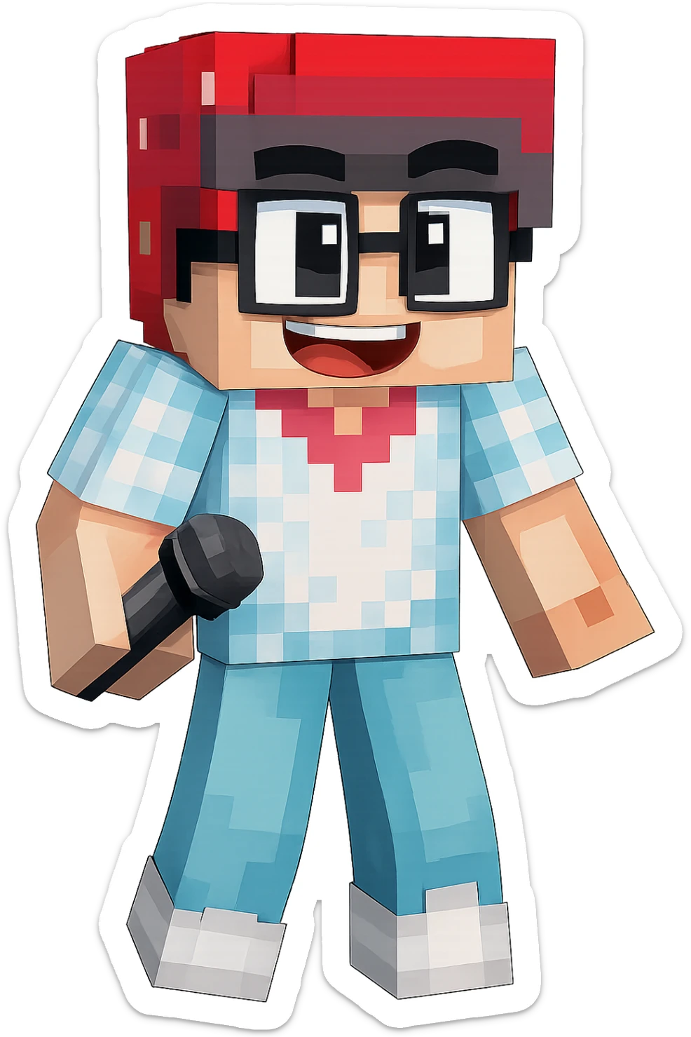 Extract every character from the picture. So i need total 5 images of the character including the clothes and accessories they are wearing, and place on a transparent background. Keep the original style and appearance exactly the same. and separately give me the each character picture. There is 3 character in this image. so you have to create 3 imaehgs

 sticker