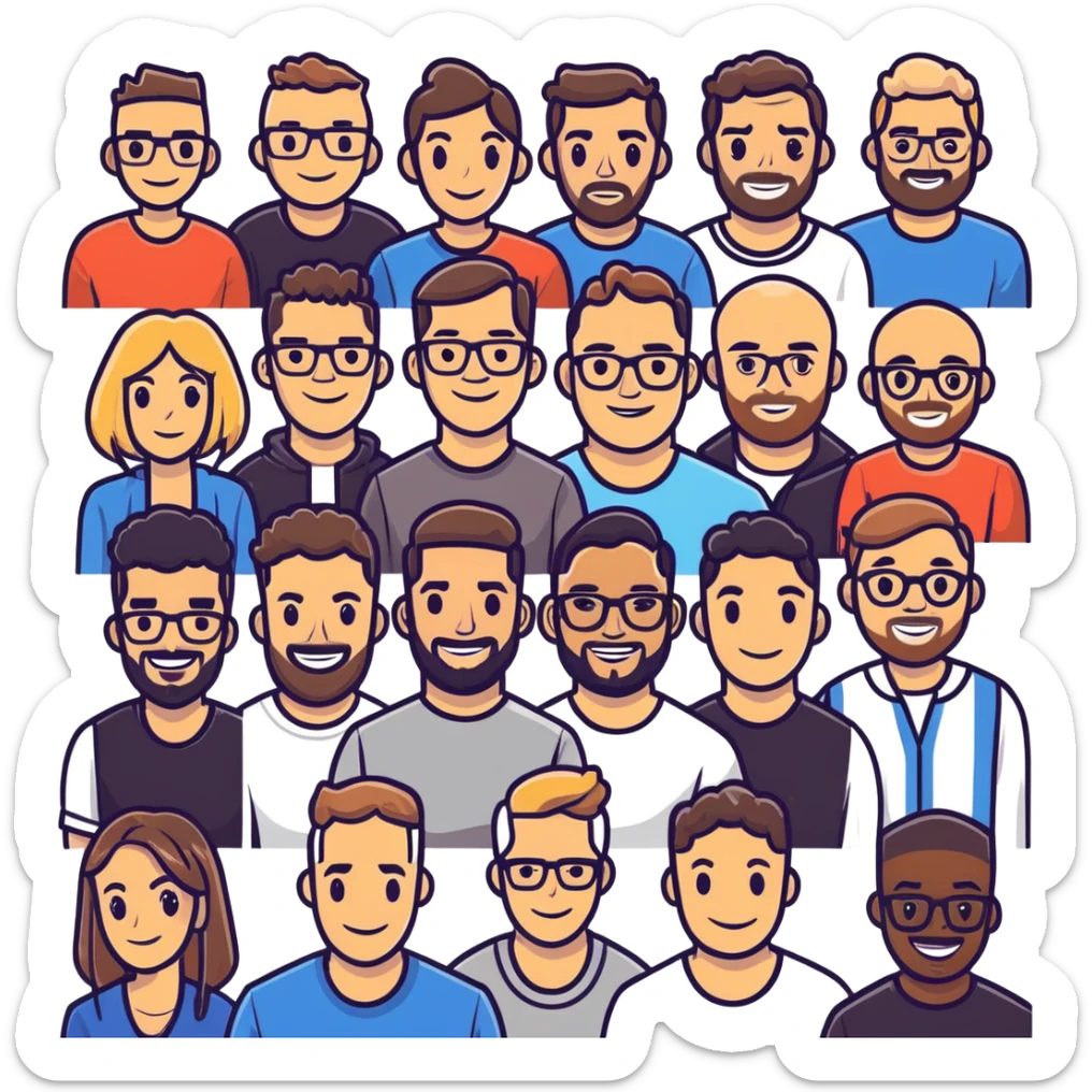 Tefi, Lewis Howes, Gary Vee, Tristan Tate, Tai Lopez, Josh King Madrid, Alex Hormozi, Iman Gadzhi, Branden Condy, Patrick Bet-David, Luke Belmar, Cardone, Shelby Sapp, Leila Hormozi, Tefi Valenzuela, business, Russell Brunson, partners, marketing, event , emoji, sales, money, mentor, party, emoji sticker