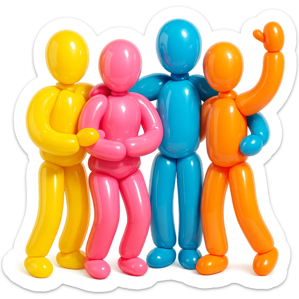 group of people sticker