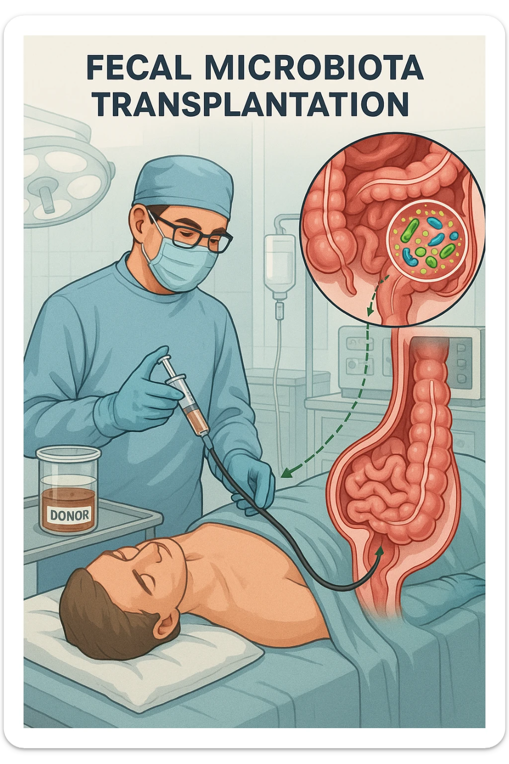 trapianto della flora microbica intestinale, operazione sticker