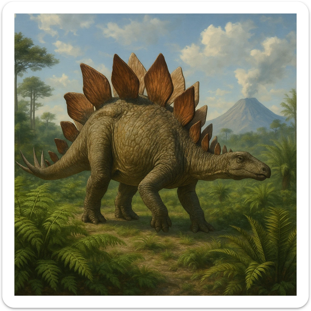 Stegosaurus sticker