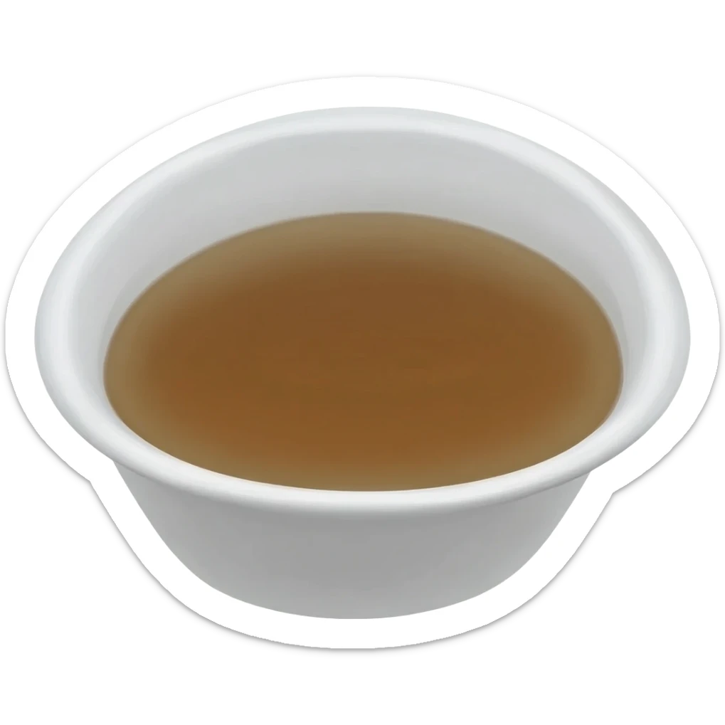 toilet with brown water sticker