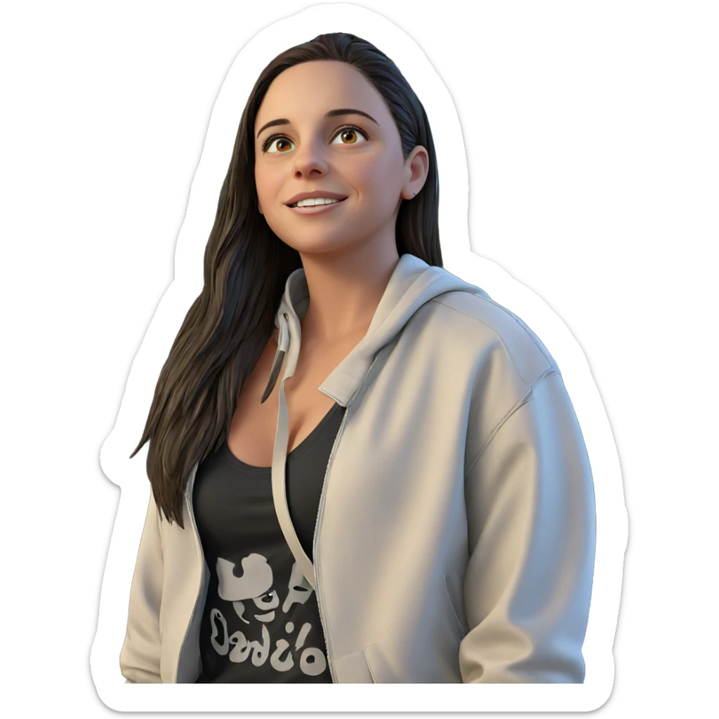 outdoor portrait of a girl sticker