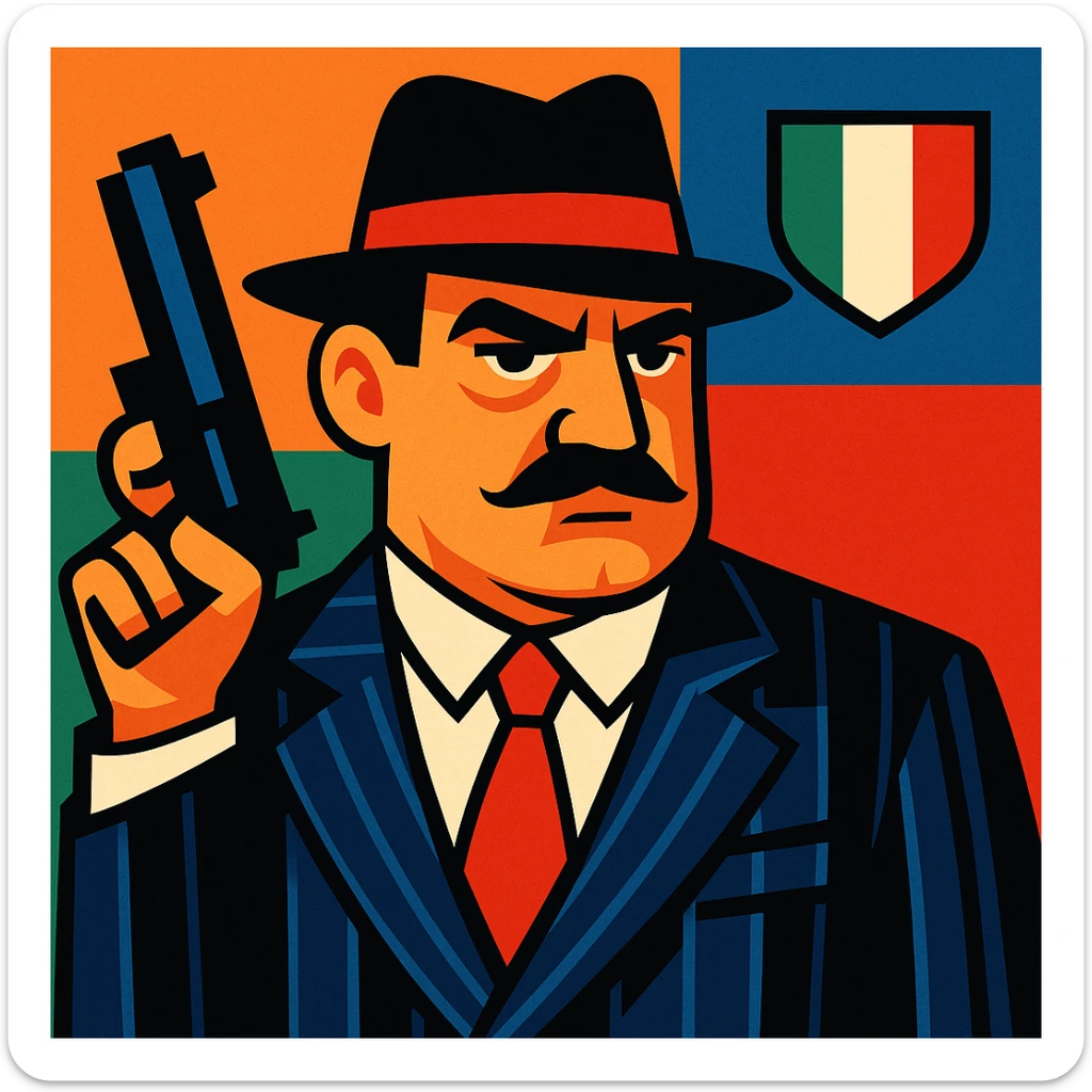 Italian mafioso sticker