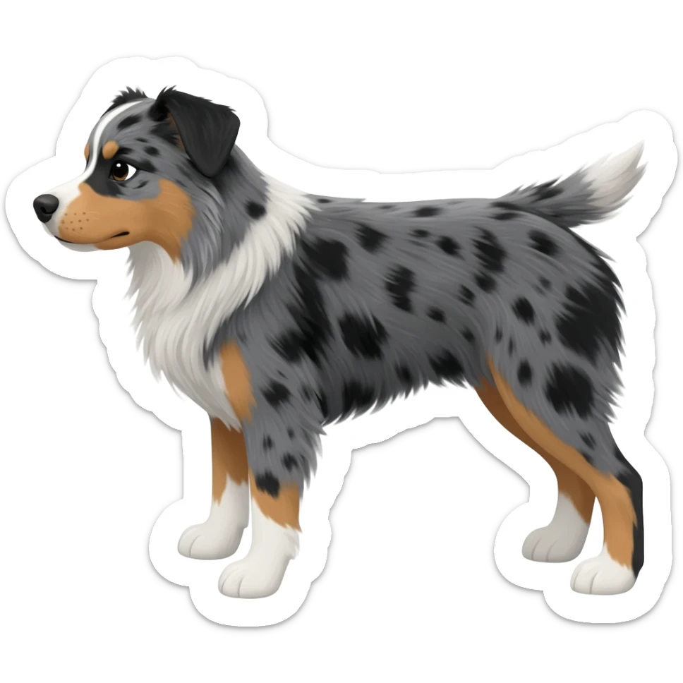 Australian Shepherd/Blue Heeler mix sticker
