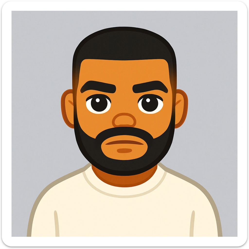 Convert this photo to an emoji style closely resembling the original person, using the general model for editing. sticker