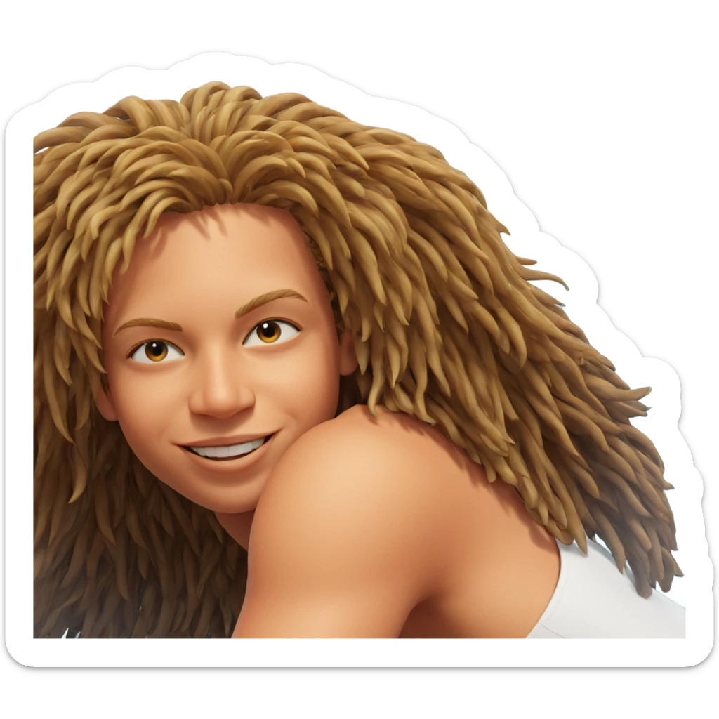 smiling boy by the ocean sticker