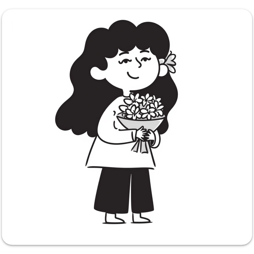 hair accessories including bows, hairbands, scrunchies, and clips in pastel colors dd9fb0, ffc6d3, a3bfc9, c4bee2, f1b091, hand-drawn doodle style sticker