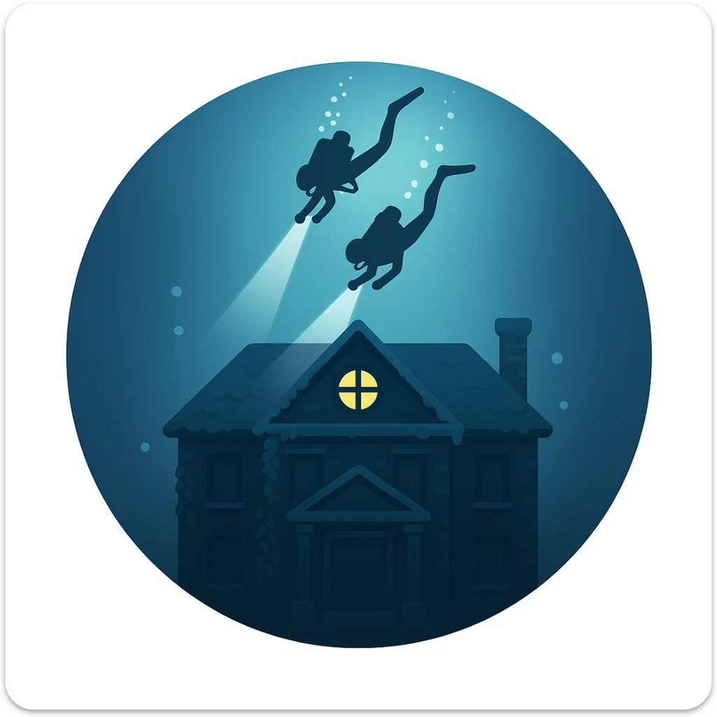 an emoji that symbolizes this movie the deep house sticker