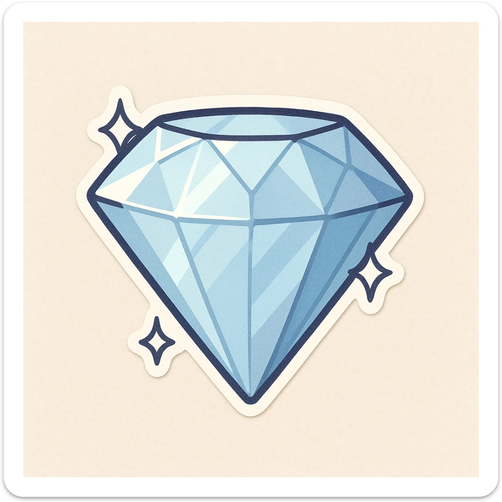 Create a diamond sticker