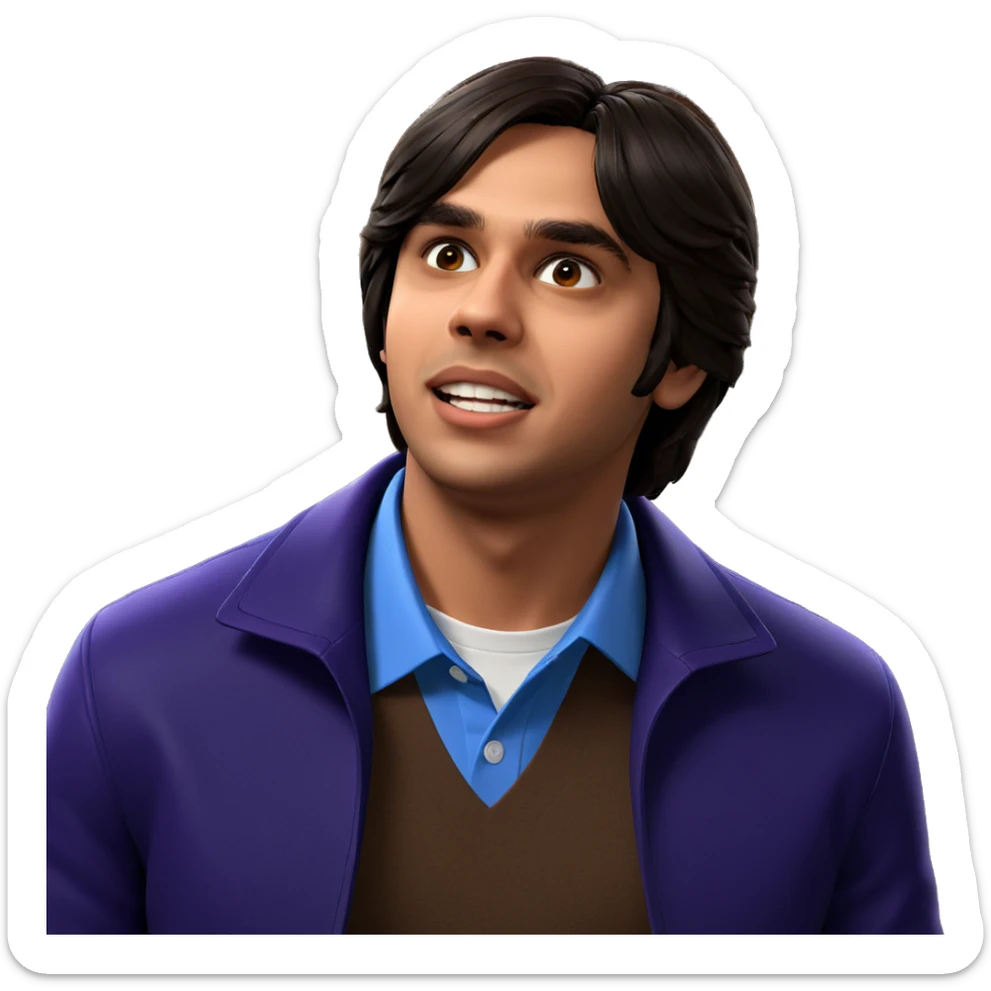 realistic meme of stylish boy sticker