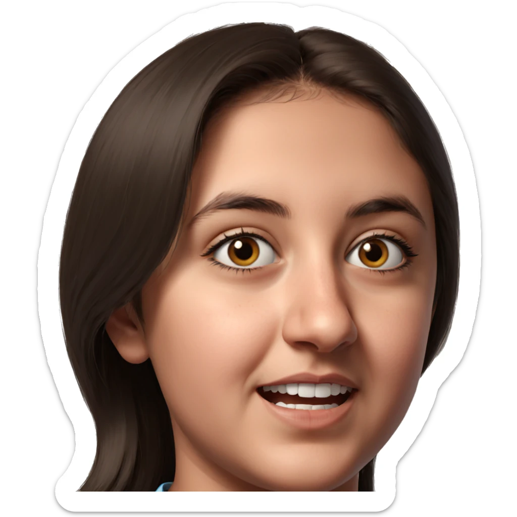 boy and girl portrait meme sticker