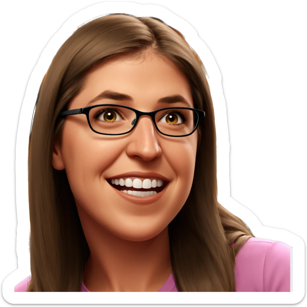 realistic portrait of girl sticker