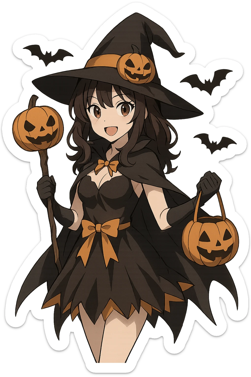 Halloween anime, remove background   sticker