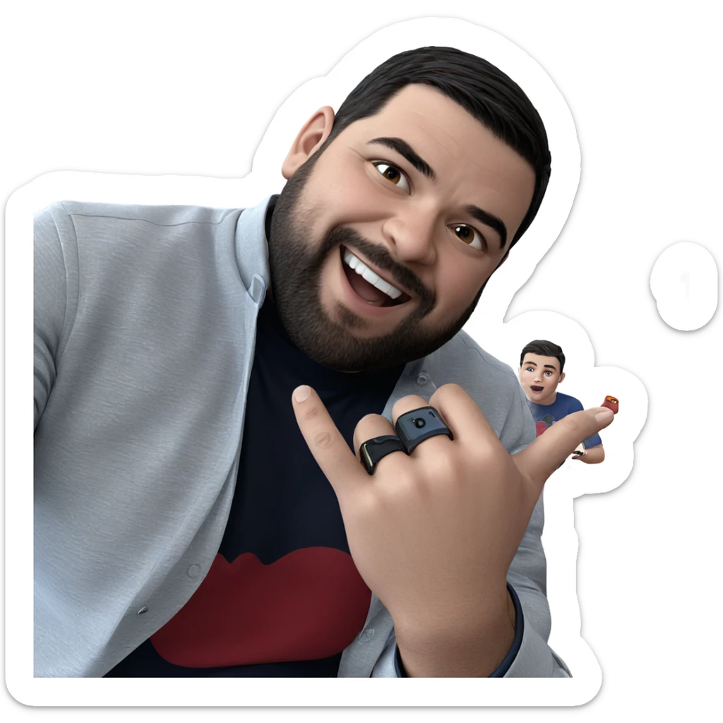 boys having fun indoors sticker