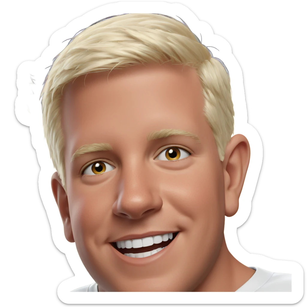 smiling boy meme portrait sticker